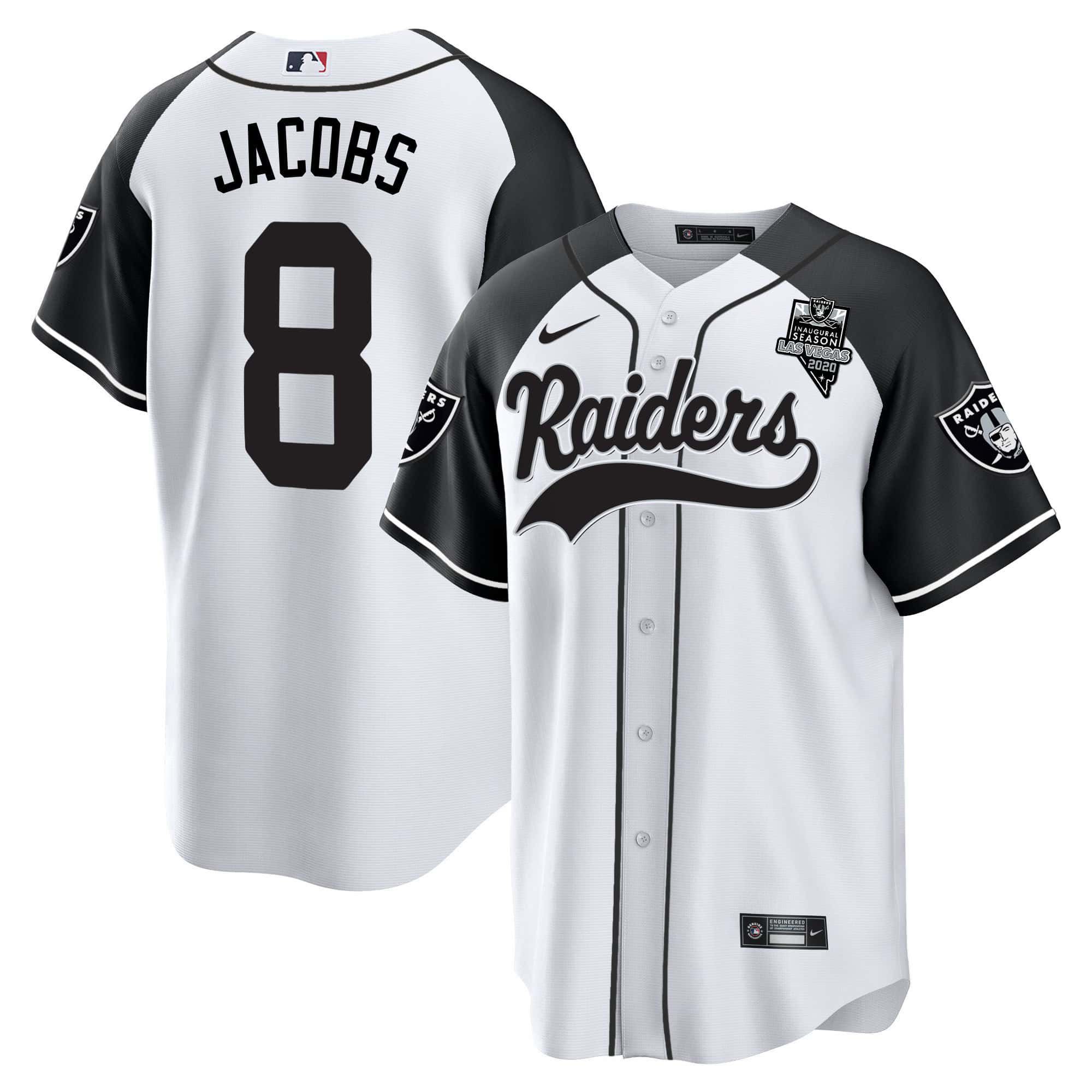 Men Oakland Raiders #8 Jacobs White 2024 Nike Vapor Baseball NFL Jersey style 1->indianapolis colts->NFL Jersey